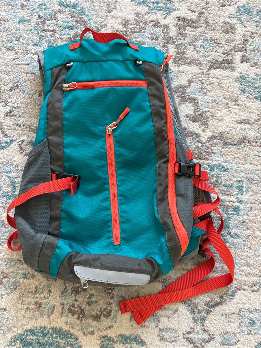 Teal and Gray Outdoor Backpack